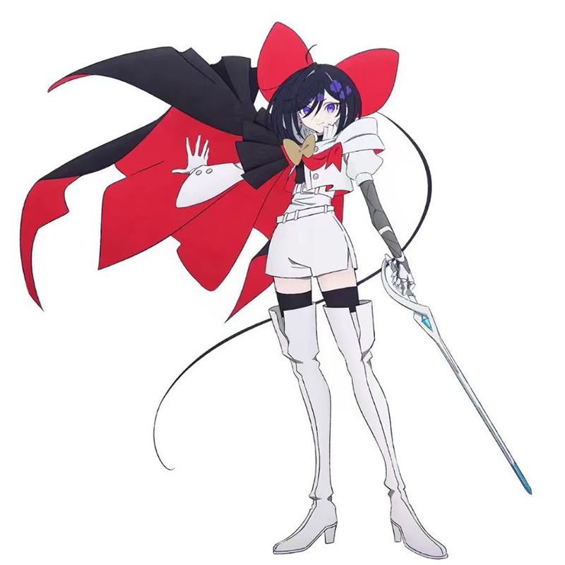 Anime Cosplay Long Black Hair - Parrucca Cosplay Sapphire Anime The Ribbon
