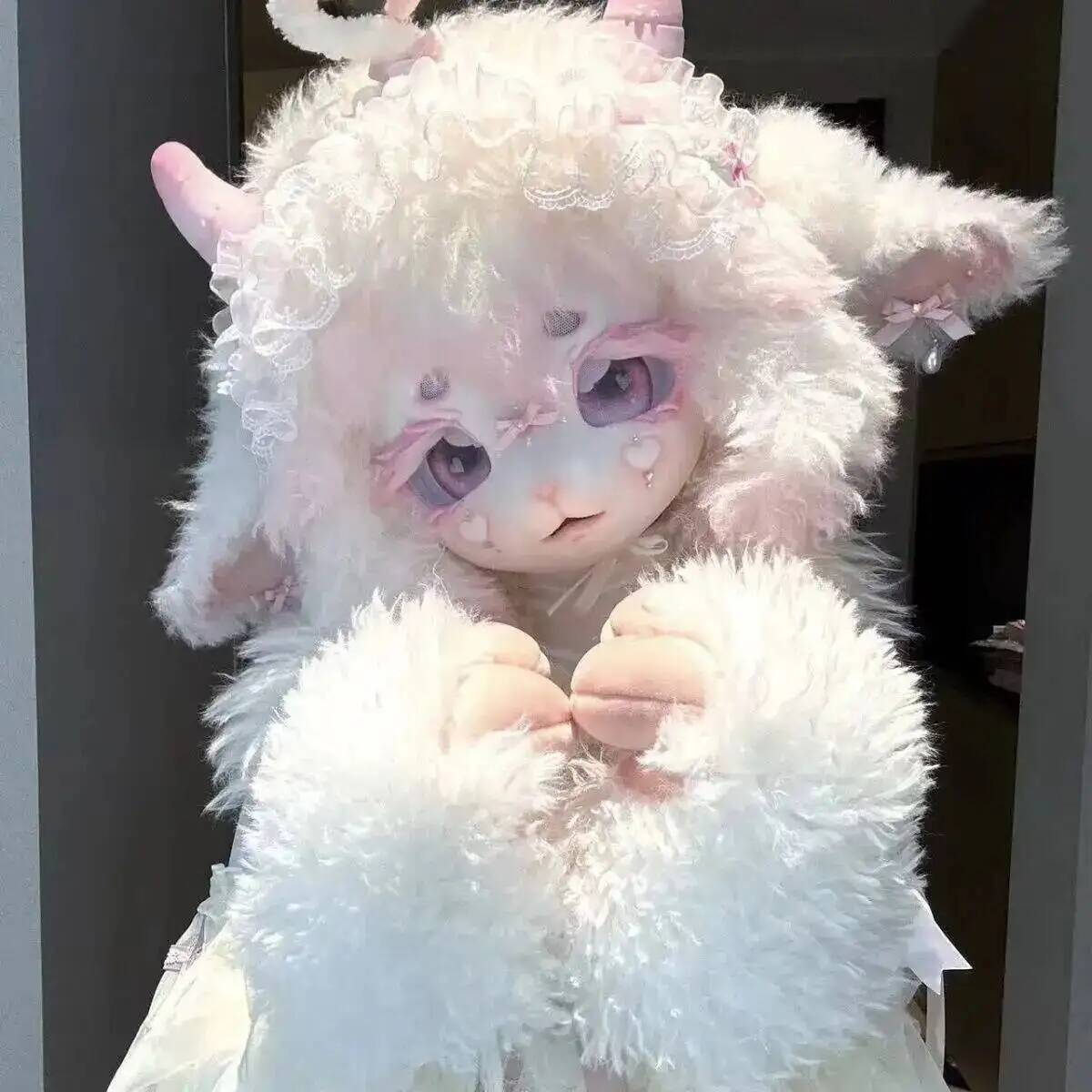 Anime Cosplay Lolita - Maschera Kig Fursuit Fatta a Mano,