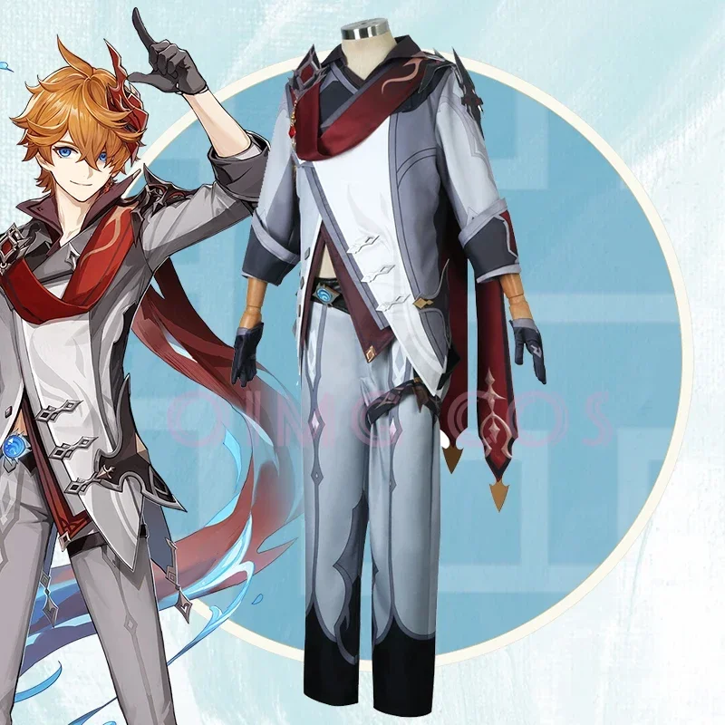 Anime Cosplay Costumes - Genshin Impact Tartaglia Costume Cosplay Uniforme