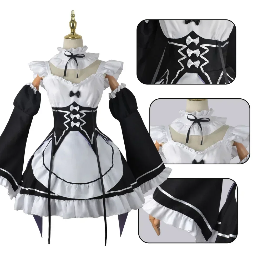 Anime Cosplay Rem - Costume Cosplay Anime Ram Rem Lolita