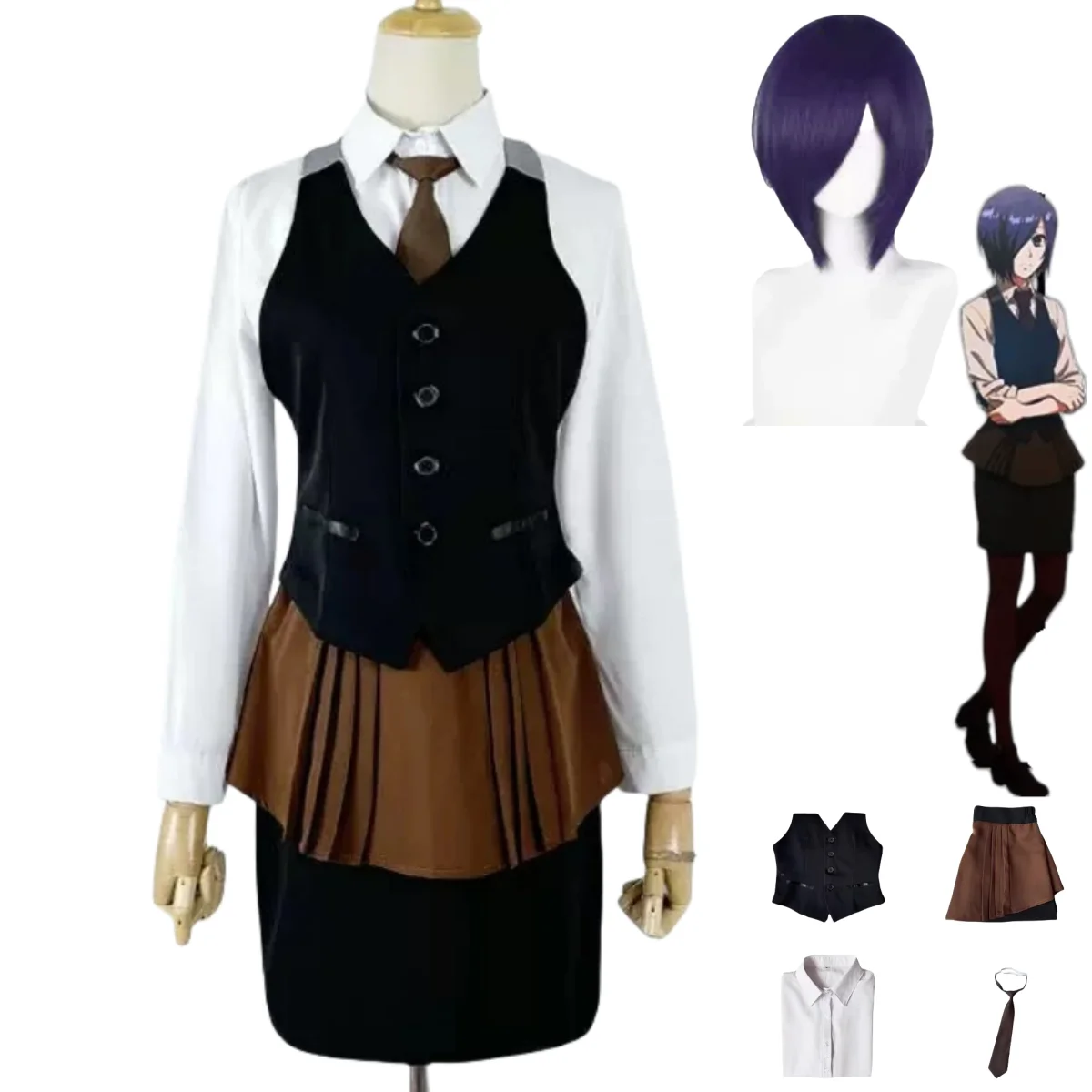 Anime Cosplay Tokyo Ghoul - Costume Cosplay Anime Tokyo Ghoul Touka