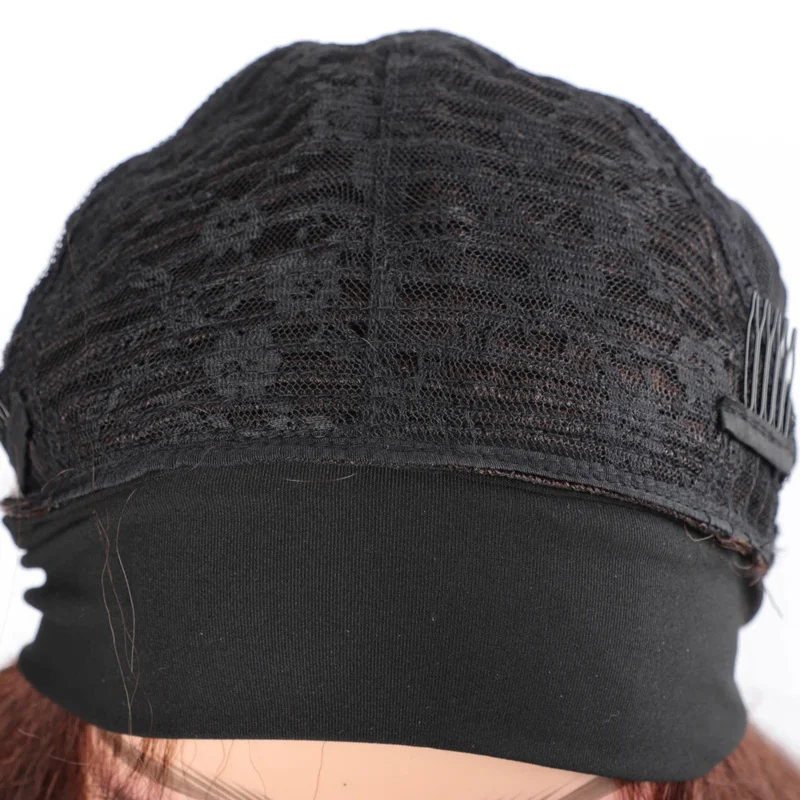 Anime Cosplay Long Black Hair - Parrucca con Fascia Sintetica Lunga Liscia