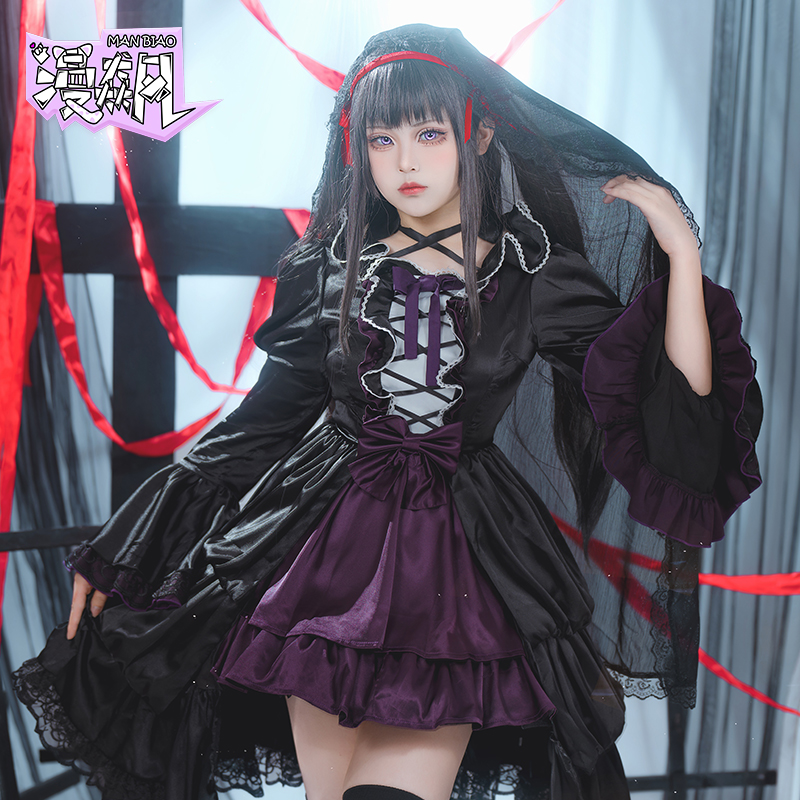 Anime Cosplay Lolita - Akemi Homura Costume Cosplay Puella Magi