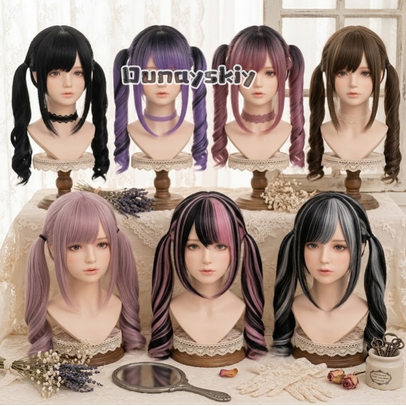Cosplay Duo Anime - Parrucca Sintetica Cosplay Jirai Kei per