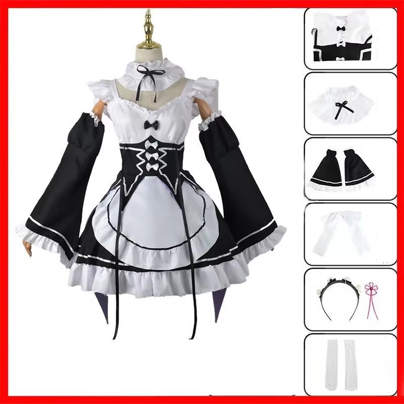 Costume Cosplay Anime Re:Zero  - Anime Cosplay Rem recensione e prezzo