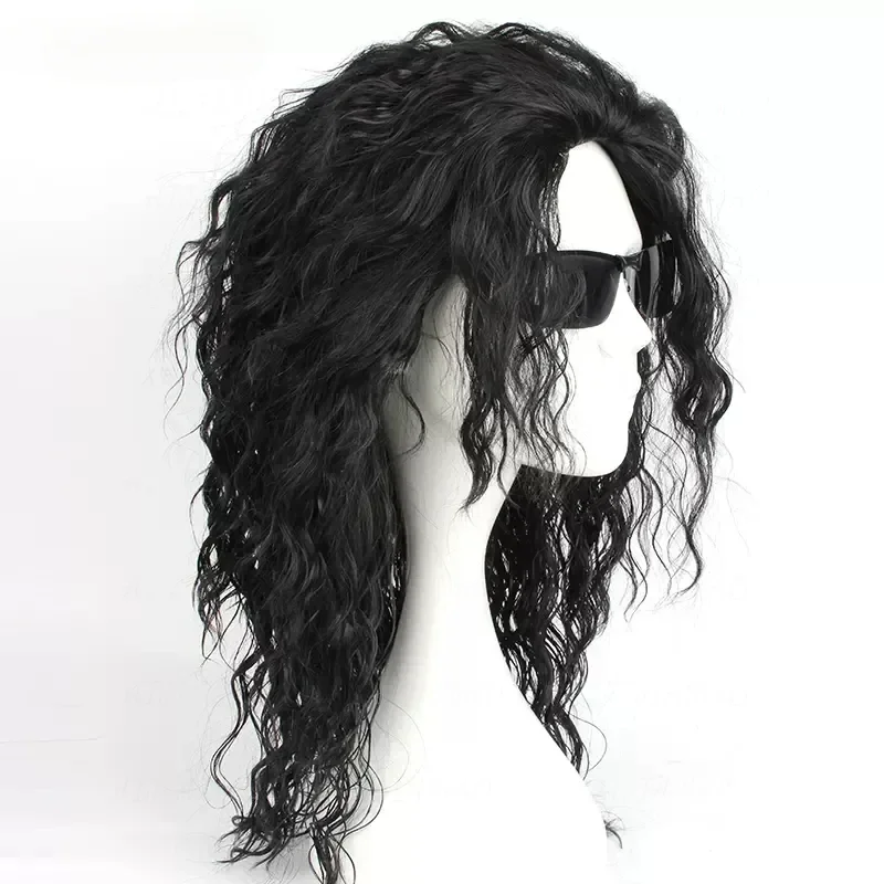Parrucca Nera Lunga e Riccia p - Anime Cosplay Long Black Hair recensione e prezzo