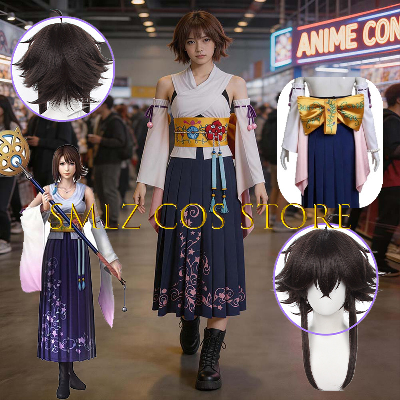 Costume Cosplay Smlz FFX Yuna  - Anime Cosplay Dress recensione e prezzo