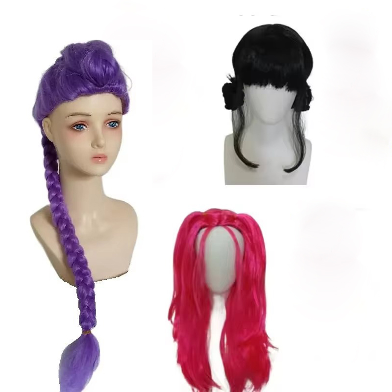 Parrucca Sintetica Lunga Viola - Anime Cosplay Long Black Hair recensione e prezzo
