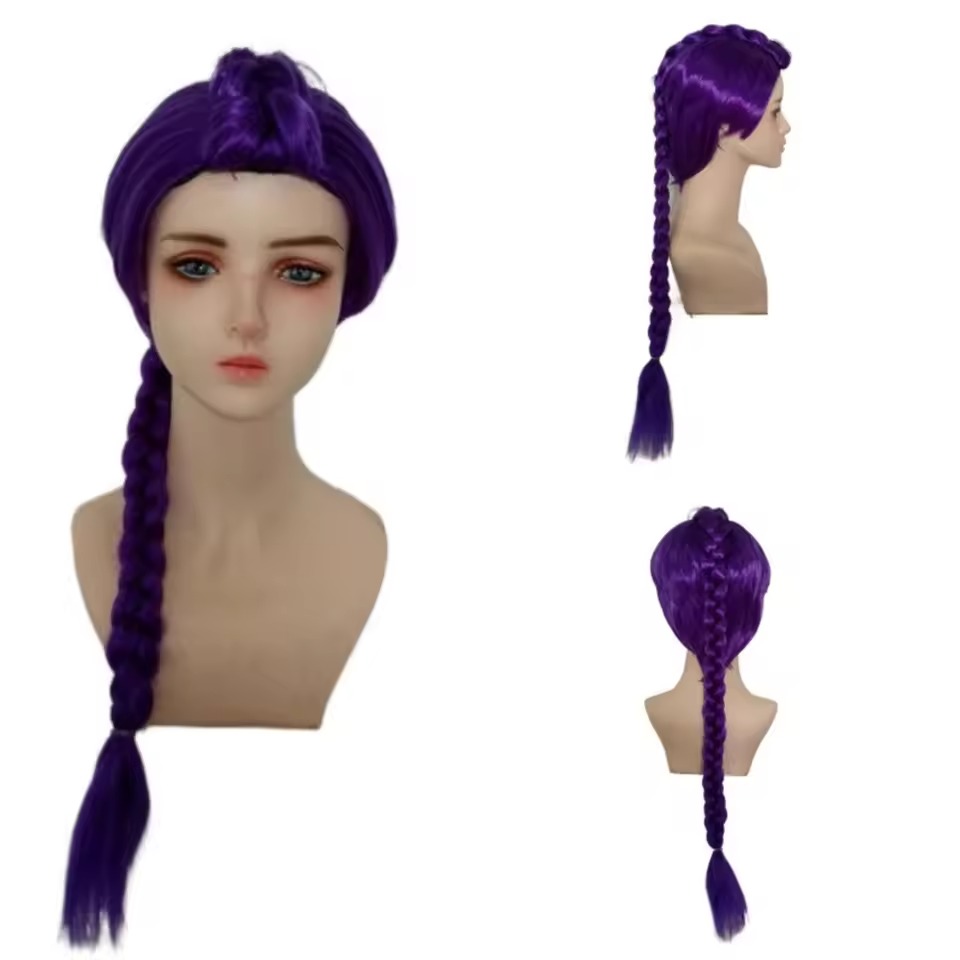 Parrucca Sintetica Lunga Viola - Anime Cosplay Long Black Hair recensione e prezzo