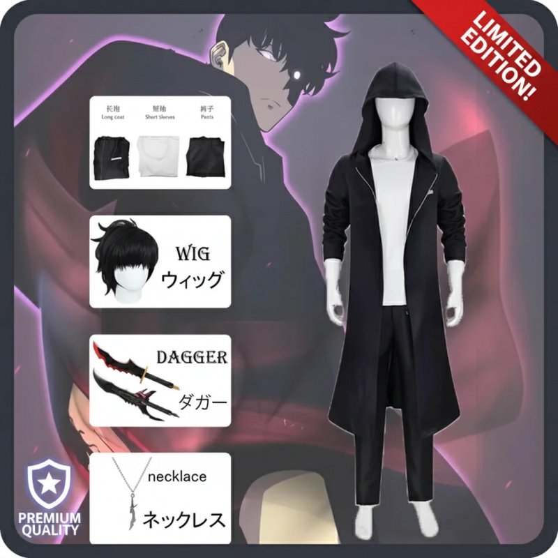 ▓ Parrucca Cosplay Sung Jinwoo - Cosplay Anime Solo recensione e prezzo