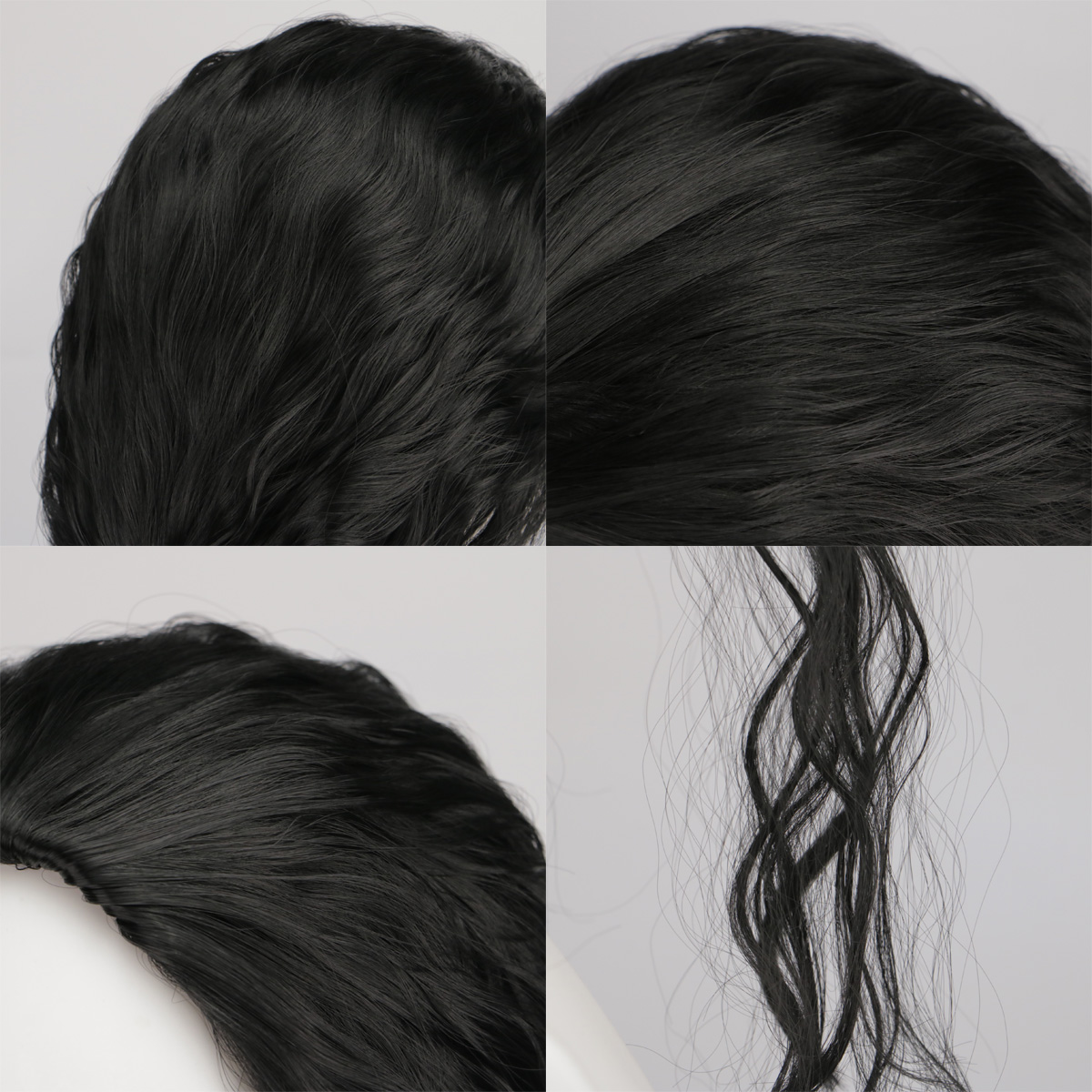 Parrucca o Occhiali per Cospla - Anime Cosplay Long Black Hair recensione e prezzo